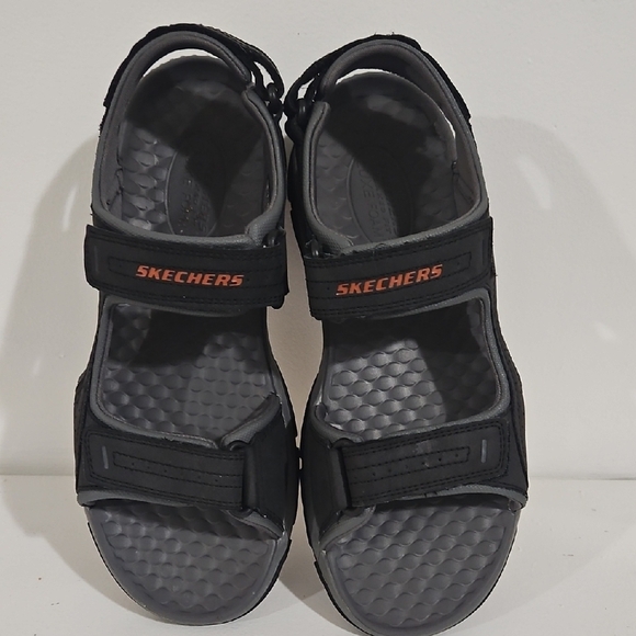 Skechers Tresmen Garo.Black and Grey Sandals Men's - Picture 2 of 9